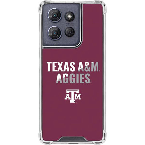 Texas A&M University Aggies Moto G Play 5G (2025) Clear Case